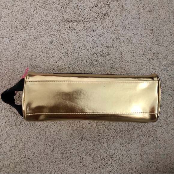 NEW Victoria’s Secret Pink Gold Cosmetic Bag - Picture 4 of 7